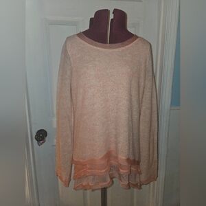 Anthropologie Knitted & Knotted Irina Alpaca Layered Tunic Size Medium